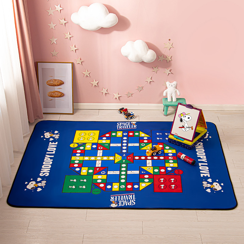 史努比SNOOPY史努比爬行垫飞行棋SNB05-4  宝石蓝  