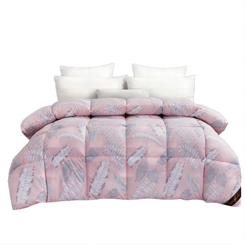 路易卡罗（LOUIS.KELLOG）叶柔羽丝绒被 LK-8781 被子200 x 230cm 粉色 粉色