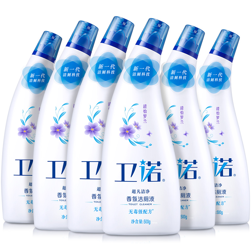 蓝月亮卫诺沁香花园香氛洁厕液500g*6瓶套装  80000301（单位：套） 白色