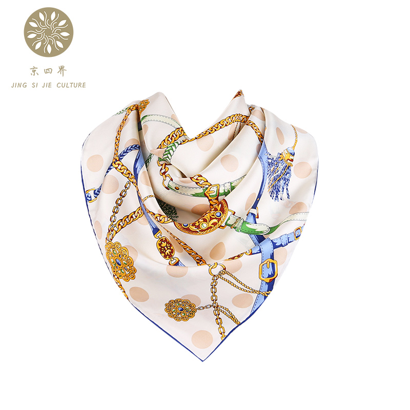 京四届真丝丝巾HA87101  幻境饰界  