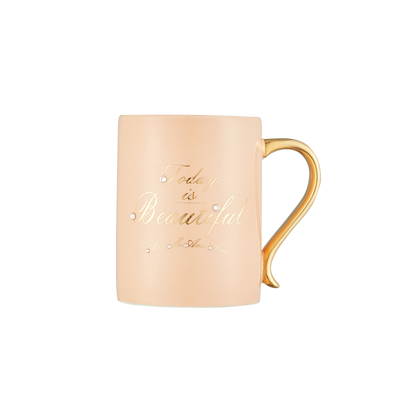 共禾京品晶心闪耀系列马克杯-ZFWACOM210009（桔色）-400ml  橙色  