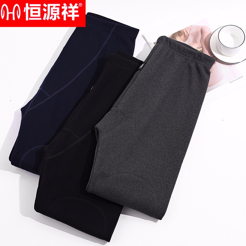 恒源祥男士羊毛护膝保暖裤TC-5001（单位：条） 深麻灰 L