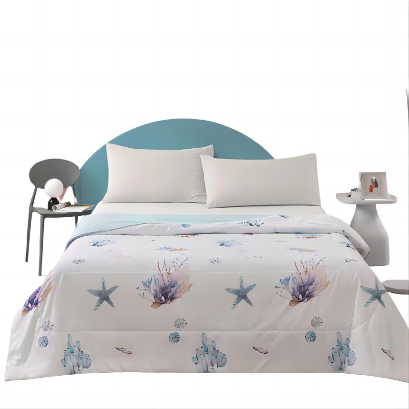 洁丽雅 亲肤舒柔被印花夏凉被空调被150*200海底奇缘  海底奇缘  