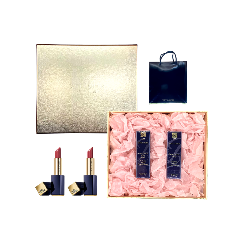 【礼盒装】雅诗兰黛 倾慕唇膏丝绒口红 双支套盒  B款333+557  