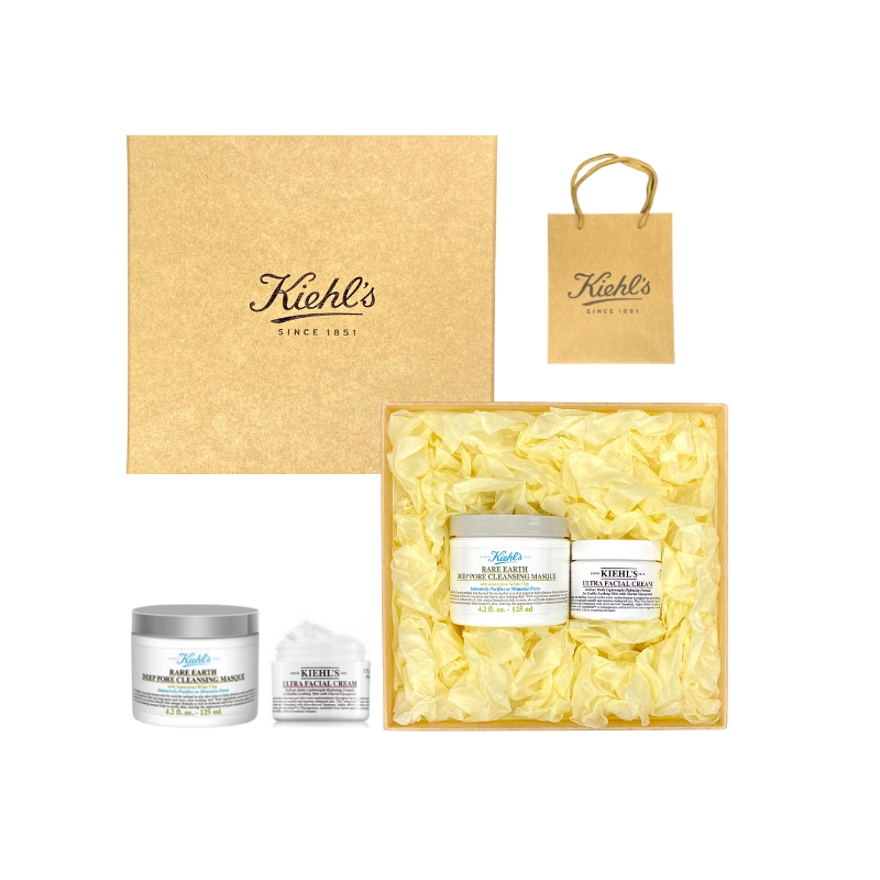 【礼盒装】科颜氏2件套盒F款  高保湿面霜+白泥面膜  