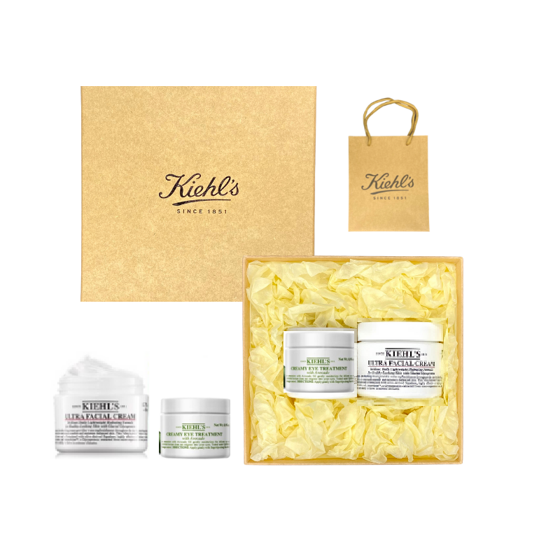 【礼盒装】科颜氏2件套盒H款  高保湿面霜+牛油果眼霜  