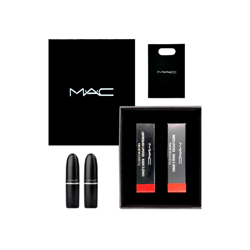 【礼盒装】魅可MAC 双支口红礼盒  H款916+925礼盒装  
