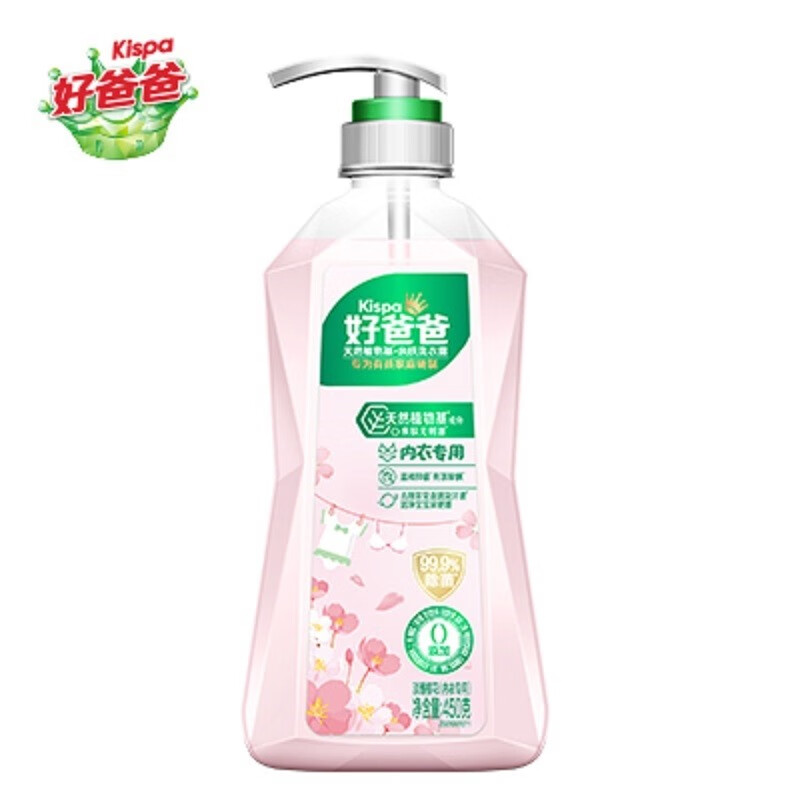 好爸爸 天然植物基亲肤内衣专用洗衣露（单位：瓶）450g 白色