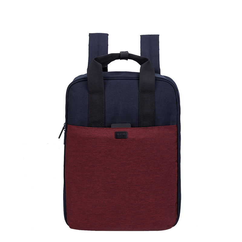 乐上（LEXON） 旅行布艺 14英寸 双肩包 蓝红色（单位：个）