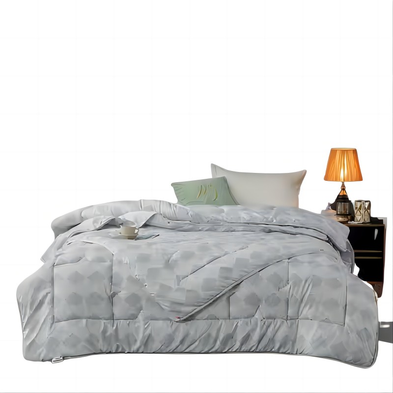 恒源祥TGB2031馨叶子母被  灰色  