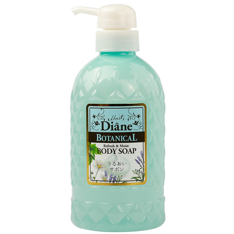 黛丝恩植萃沐浴露缤纷花果香 500ml  水蓝色  