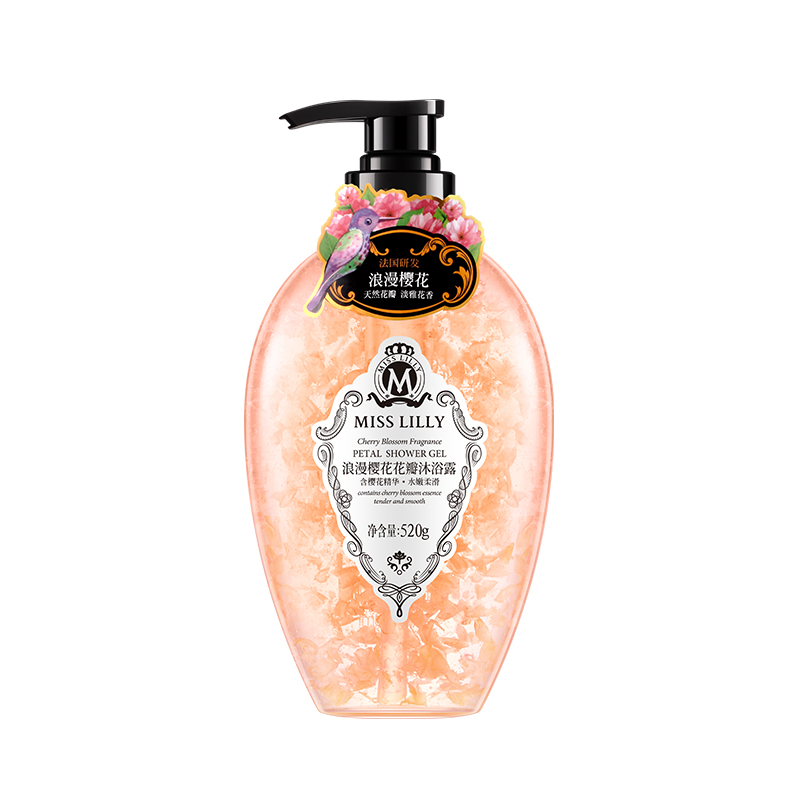 蜜斯莉 MISS LILLY 樱花香氛花瓣 520g 天然花瓣无皂基 粉色（单位：瓶）