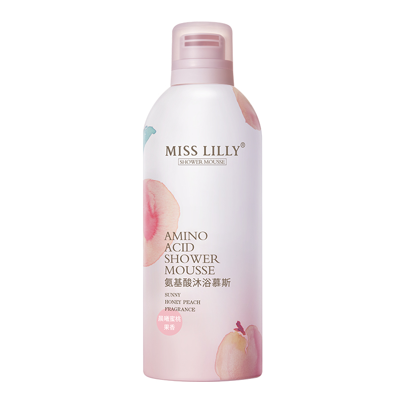 蜜斯莉 MISS LILLY 晨曦蜜桃果香沐浴乳 350ml 氨基酸慕斯丰盈奶油泡 混色（单位：瓶）