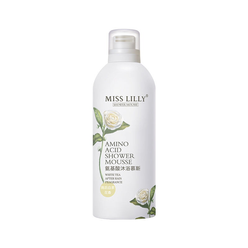 蜜斯莉 MISS LILLY 白茶花香氨基酸 350ml 温和氨基酸丰盈奶油泡 白色（单位：瓶）