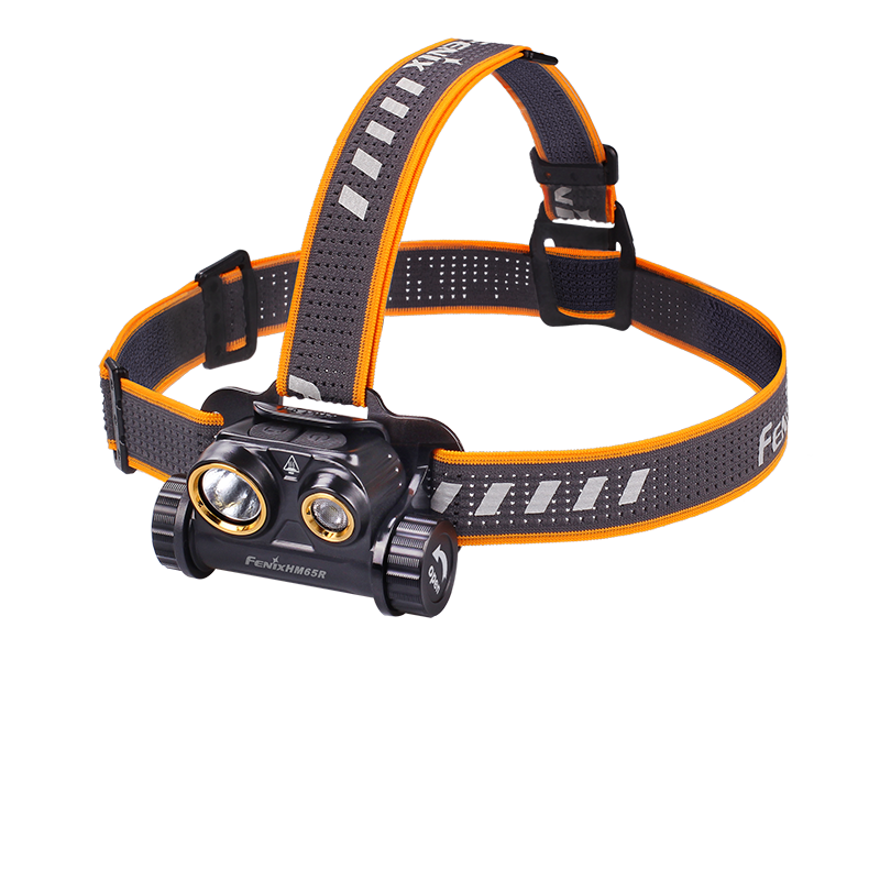 Fenix HM65R双光源三防镁合金头灯1400流明163米射程  曜石黑  