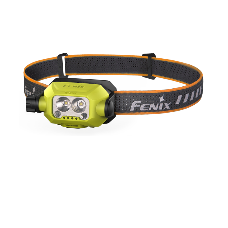 Fenix WH23R手势感应作业头灯600流明100米射程  黄绿色  