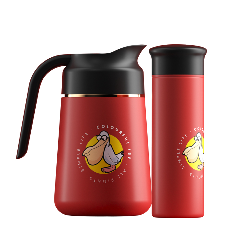 IBF艾博菲-渡渡鸟焖茶壶套装 IBF2213BH   500ML+1800ML  套  红色  