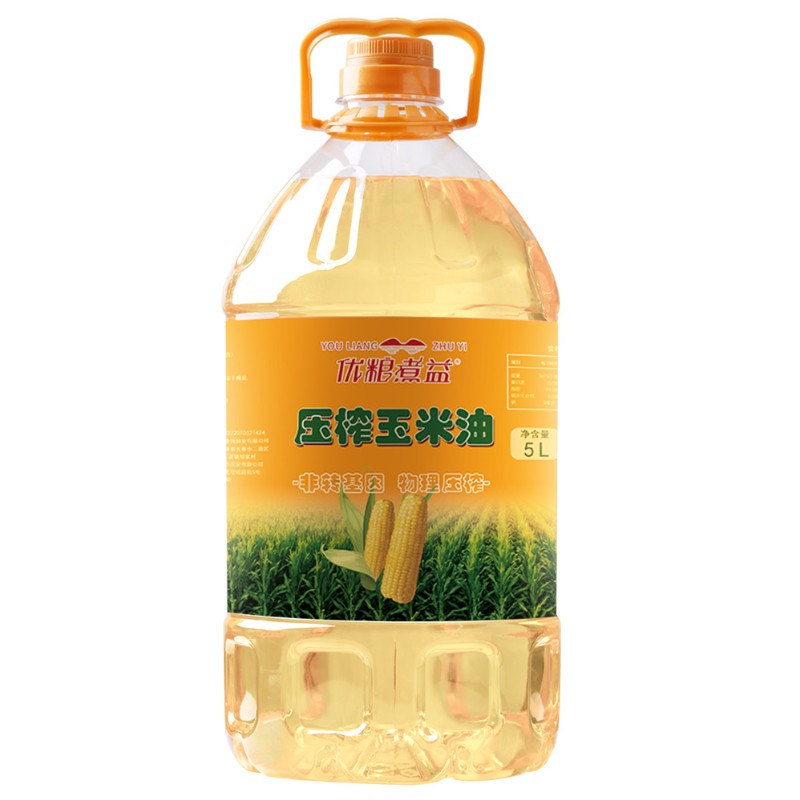 优粮煮益玉米油5L  黄色  单桶