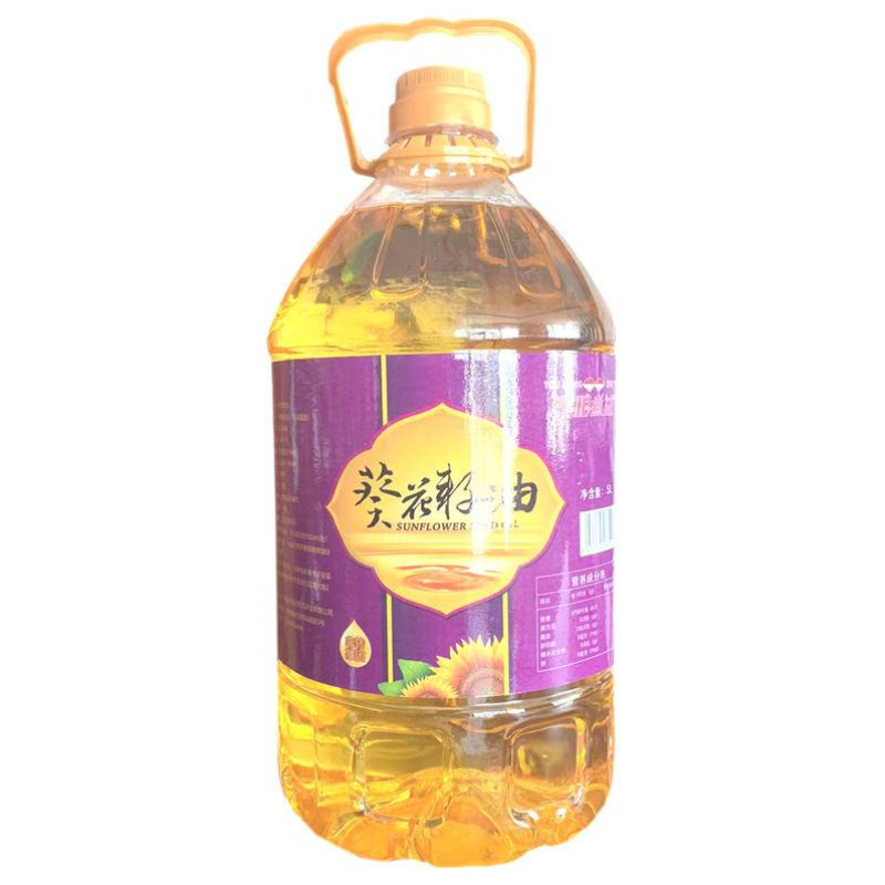 优粮煮益葵花籽油5L  黄色  单桶