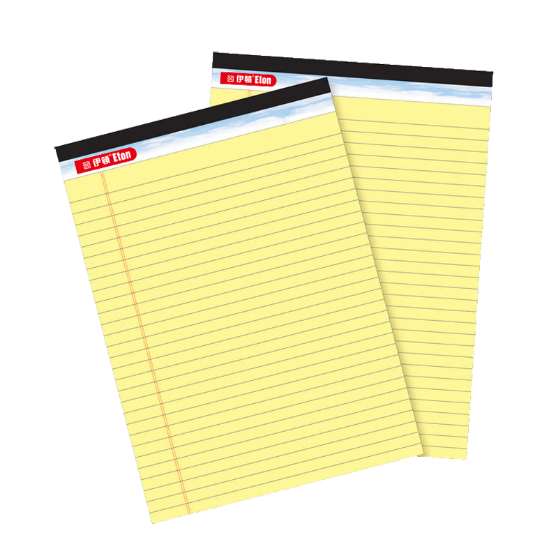 伊顿拍纸本黄纸本A4（西藏不发货）  横线6本装  