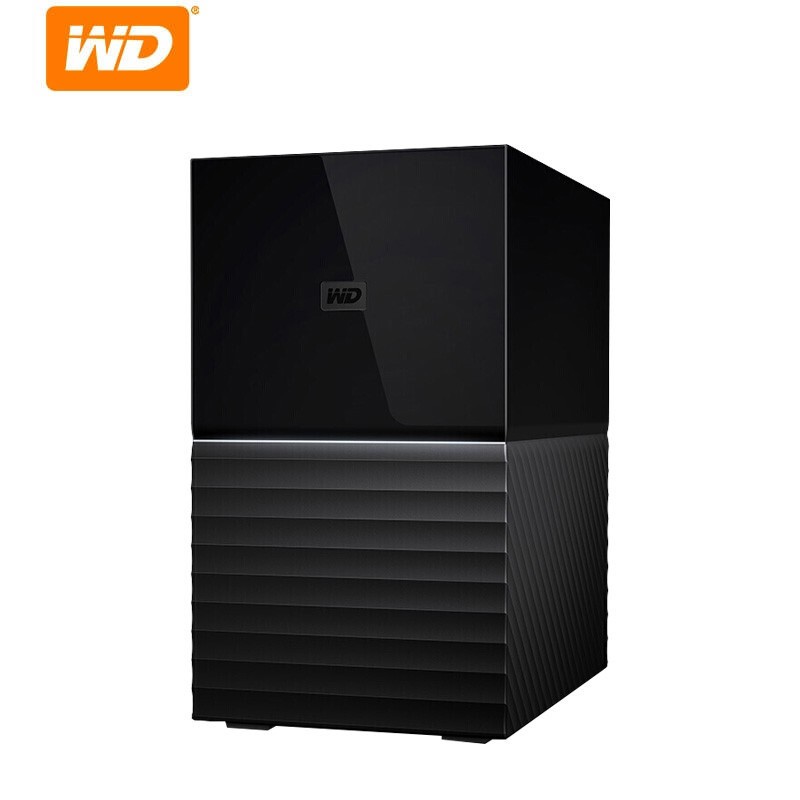 西部数据WDBFBE0360JBK 桌面移动硬盘My Book Duo36t磁盘阵列 36TB  曜石黑  