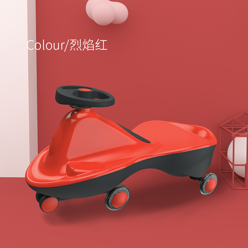 howawa好娃娃扭扭车儿童溜溜车玩具1岁滑滑车子防侧翻摇摆妞妞车168  红色  