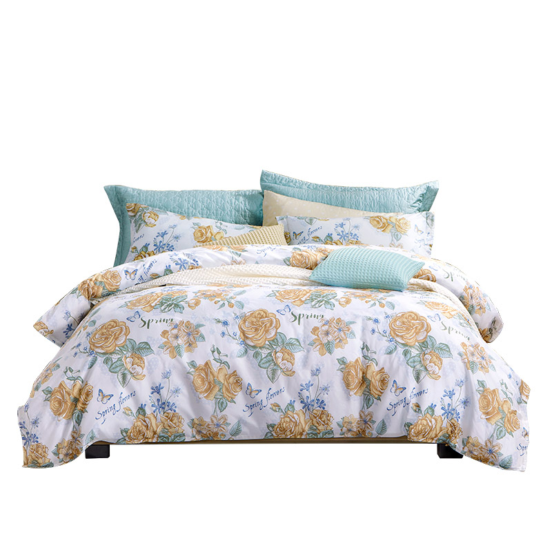 富安娜纯棉四件套-人间芳菲（单位:套）  花色  