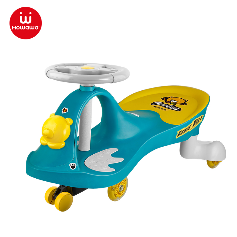howawa儿童扭扭车溜溜车1-3岁防侧翻滑滑车万向轮玩具摇摆妞妞车158-16-E（单位：台） 波比斯绿