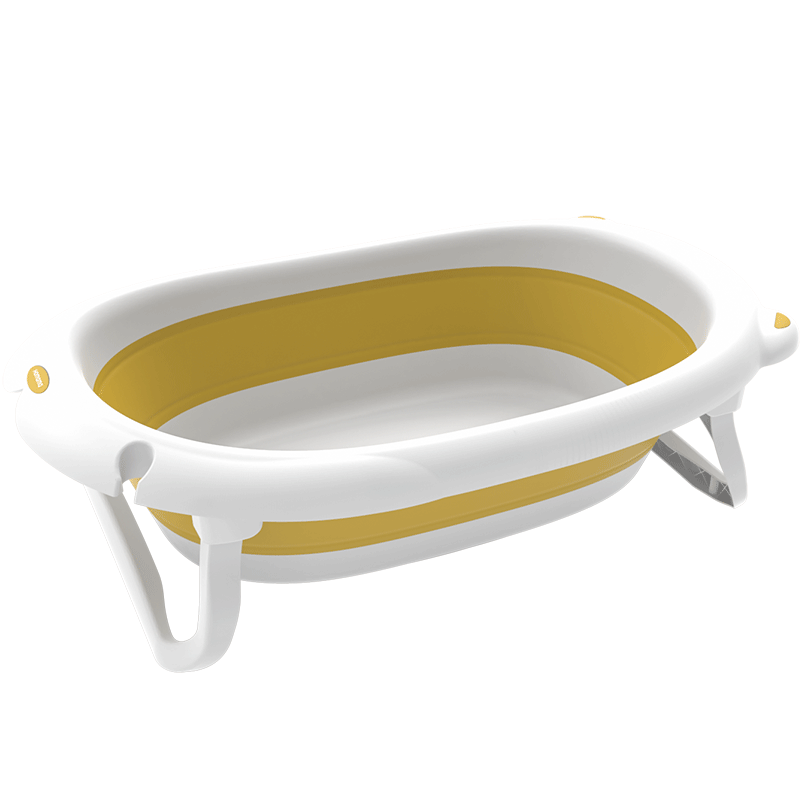 好娃娃婴儿洗澡盆大号新生儿家用泡澡浴桶宝宝儿童可折叠洗头浴盆H8320（单位：个） 玛斯塔黄