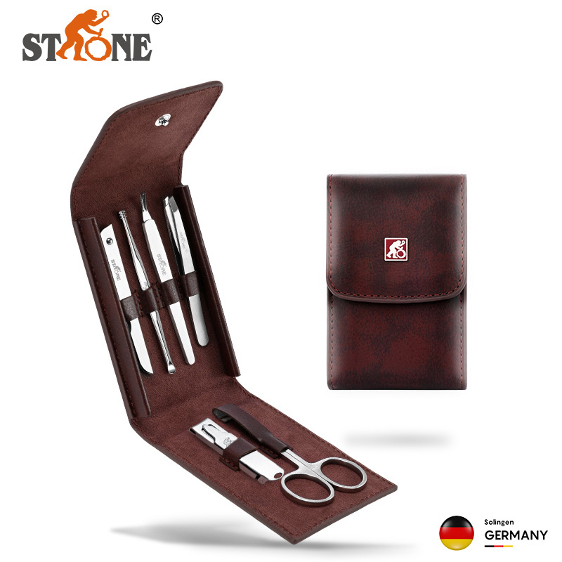 司顿 修容修甲6件皮包套装 STC010A 棕色（单位：套）