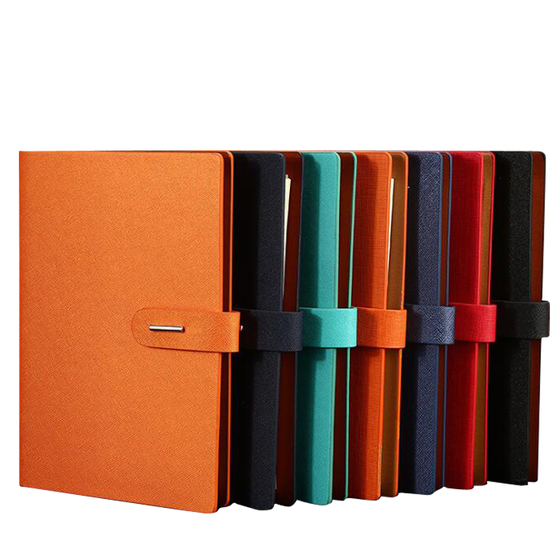 伊顿变色PU一字扣插扣本A5 单本（西藏不发货）  湖蓝色10本装  