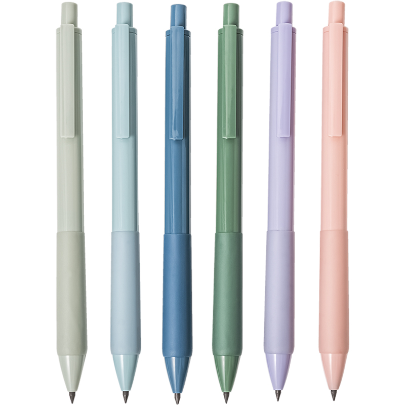 三年二班 单只装按动式永恒铅笔 学生专用不易断铅免削活动铅笔高颜值不脏手自动笔  支 浅豆绿