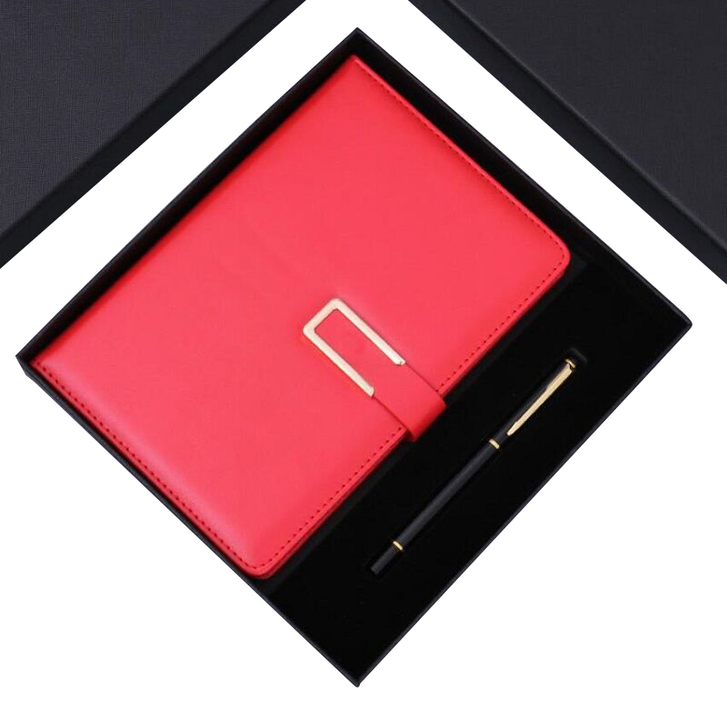 伊顿 变色 PU搭扣本礼盒 A5（西藏不发货）  红色十本装  