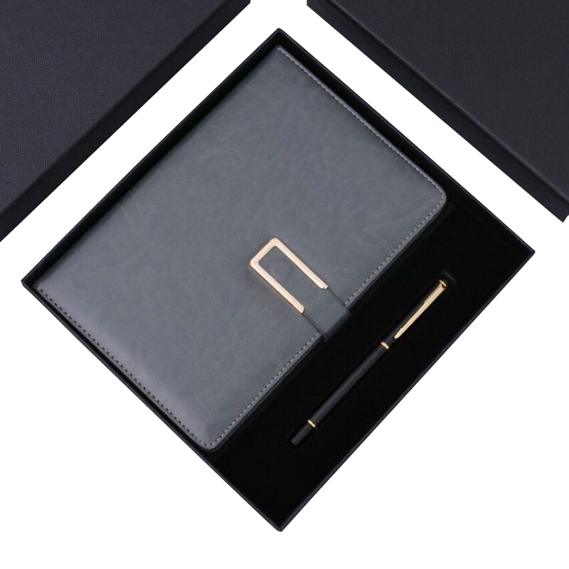 伊顿 变色 PU搭扣本礼盒 A5（西藏不发货）  深灰色十本装  