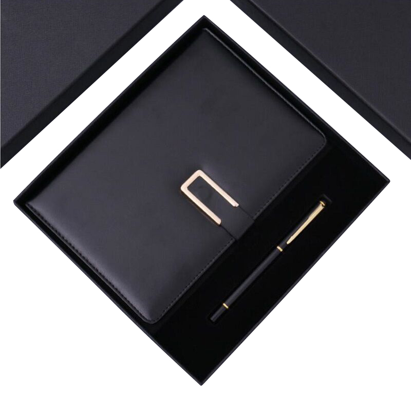 伊顿 变色 PU搭扣本礼盒 A5（西藏不发货）  黑色十本装  