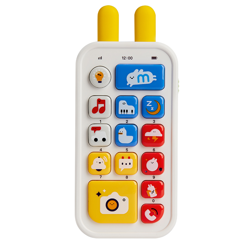 贝恩施儿童玩具手机婴儿宝宝趣味电话男孩女孩双语音乐玩具（单位：套） YZ135