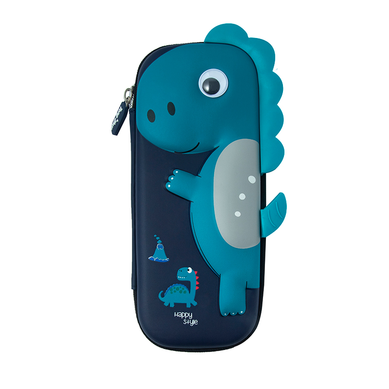 三年二班3D大容量文具盒 儿童男女孩小学生文具铅笔盒轻盈防水笔袋可爱学生文具太空人/个 混色