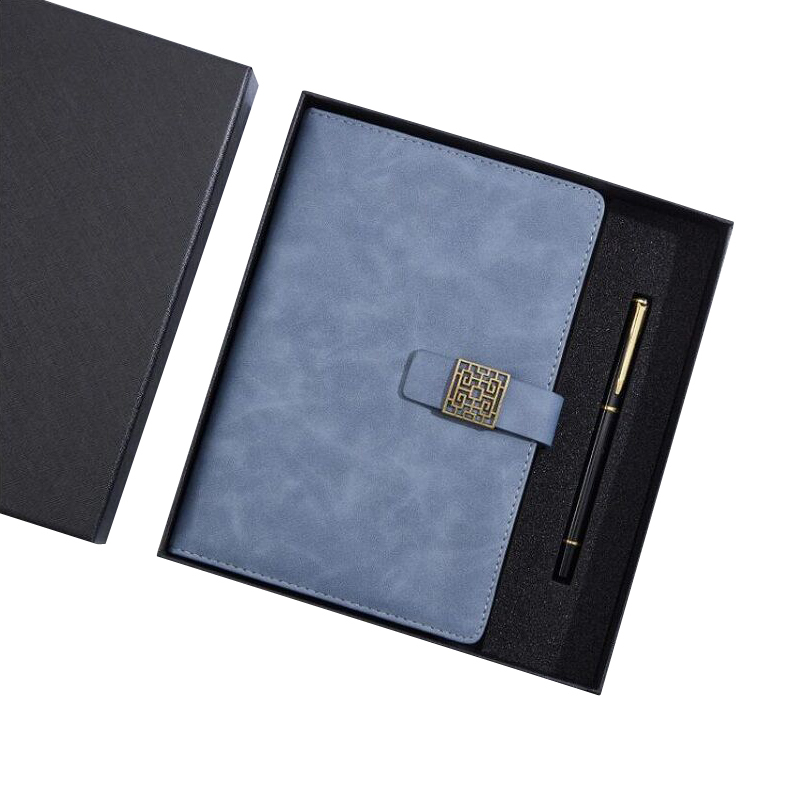 伊顿 复古 搭扣本礼盒 A5（西藏不发货）  湖蓝色两本装  