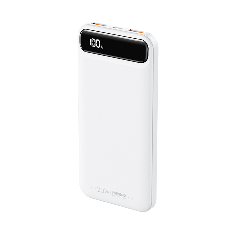 REMAX&nbsp;博乐系列20W+22.5W&nbsp;PD+QC快充移动电源RPP-520&nbsp;10000mAh  白色  