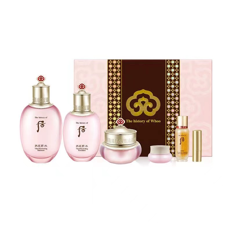 后拱辰享水沄清透系列礼盒6件套（309ml+1.3g）  拿铁色  