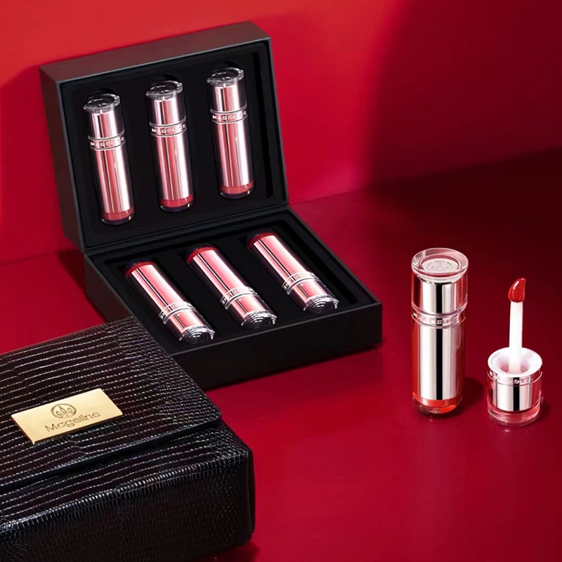 麦吉丽唇釉礼盒（配包包）  红色  