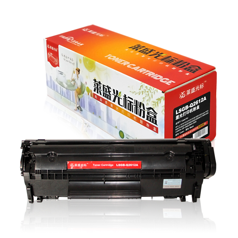 莱盛光标 LSGB-Q2612A 约2000页 适用HP LJ-1010 粉盒 1.00 只/支 (计价单位：支) 黑色