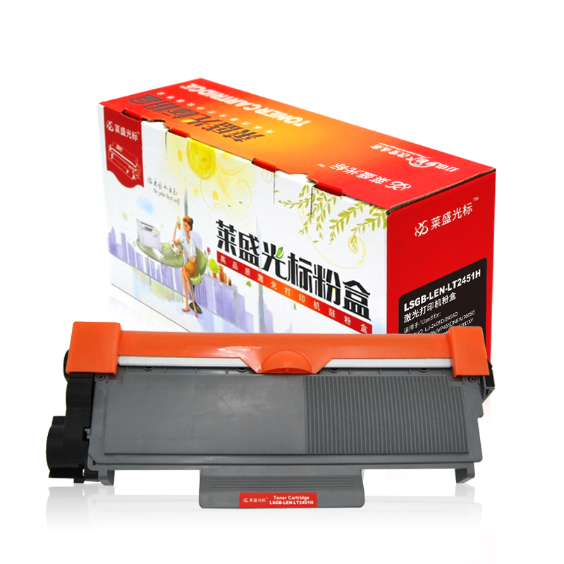 莱盛光标 LSGB-LEN-LT2451H 打印量2600页 适用于 LENOVO  LJ-2405/2455/2605 粉盒 1.00 只/支 (计价单位：支) 黑
