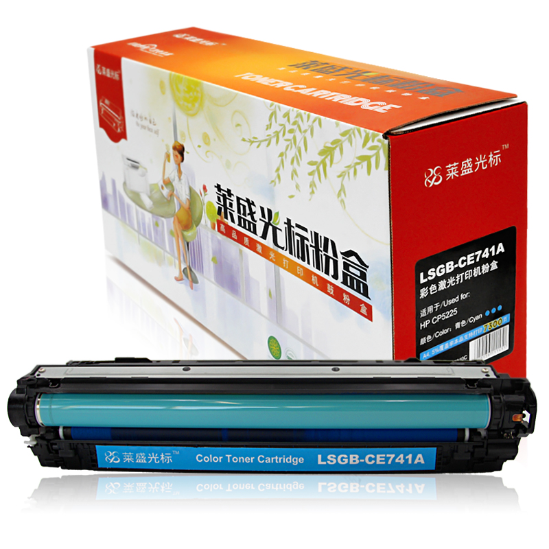 莱盛光标 LSGB-CE741A 约7300页 适用HP CP5225 粉盒 1.00 只/支 (计价单位：支) 青色