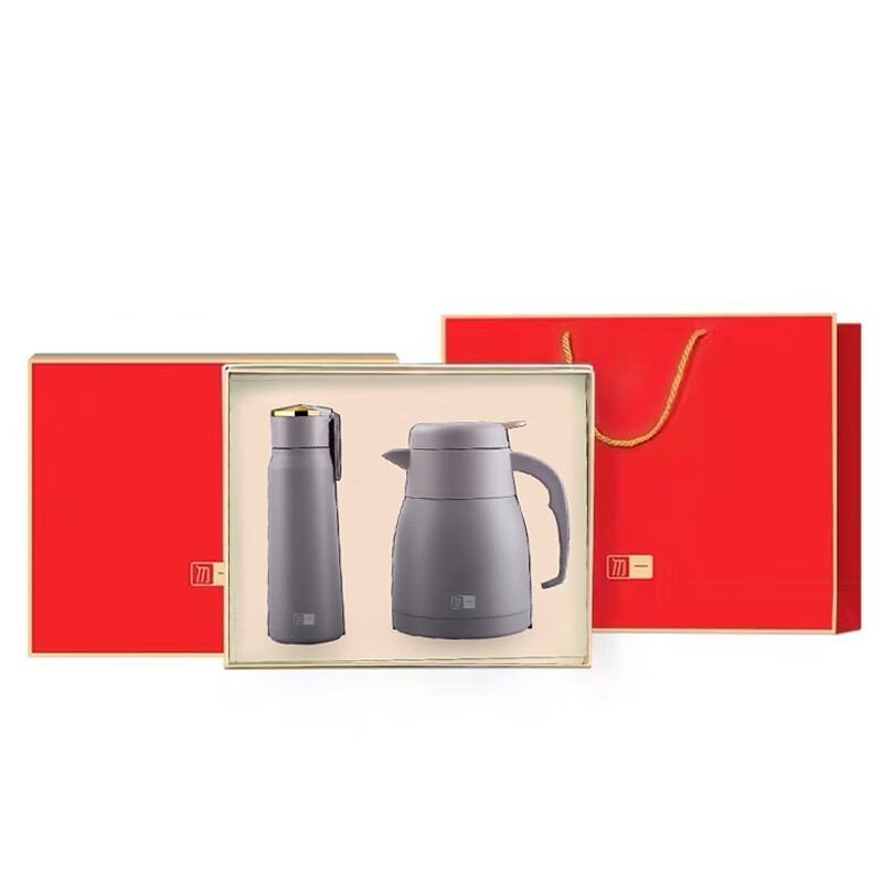 勿一 保温壶杯套装QY427-2（单位：套） 灰色