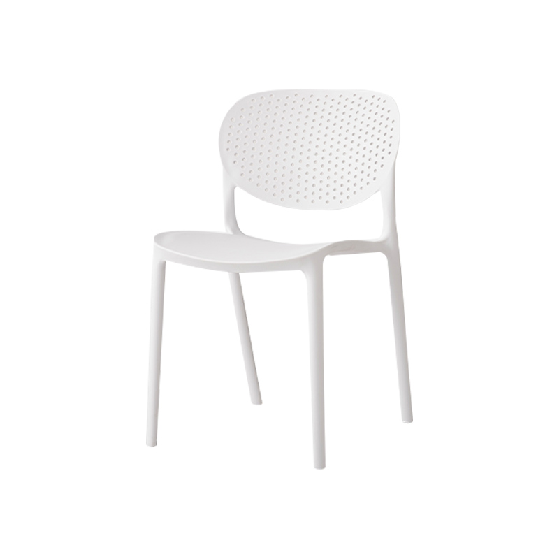 企诺 简约现代塑料椅子休闲培训会议椅 BGY-184 白色
