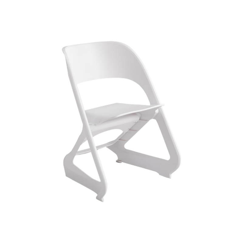 企诺 现代简约办公休闲培训椅塑料椅 BGY-186 白色