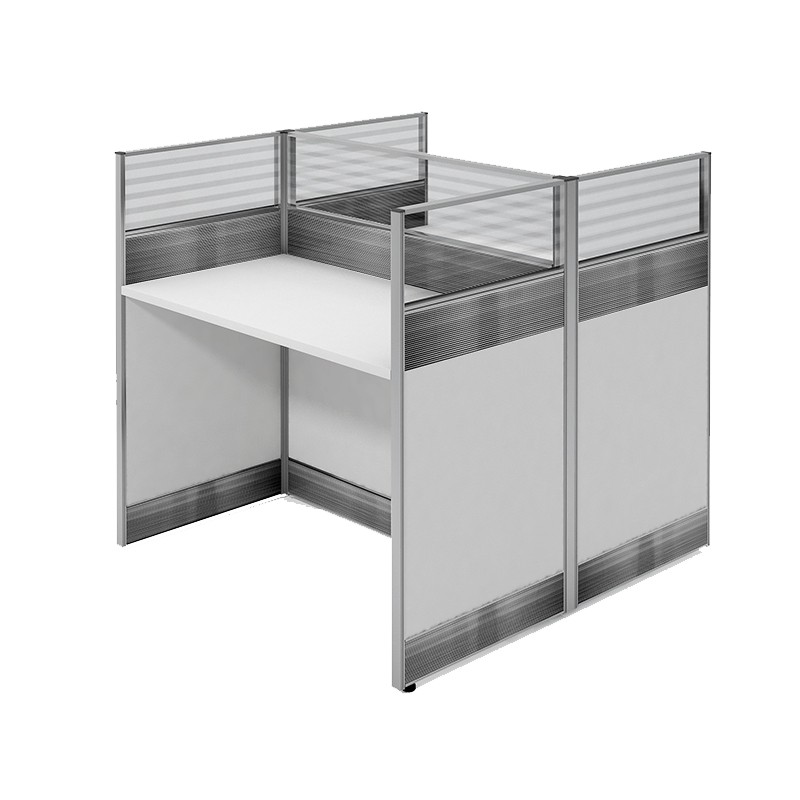 企诺 直形屏风卡位双人位 QND2bYP-Z1212W 白色