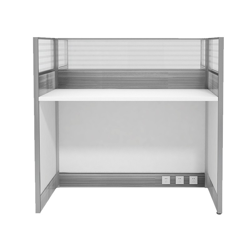 企诺 直形屏风卡位双人位 QND2bYP-Z1412W 白色