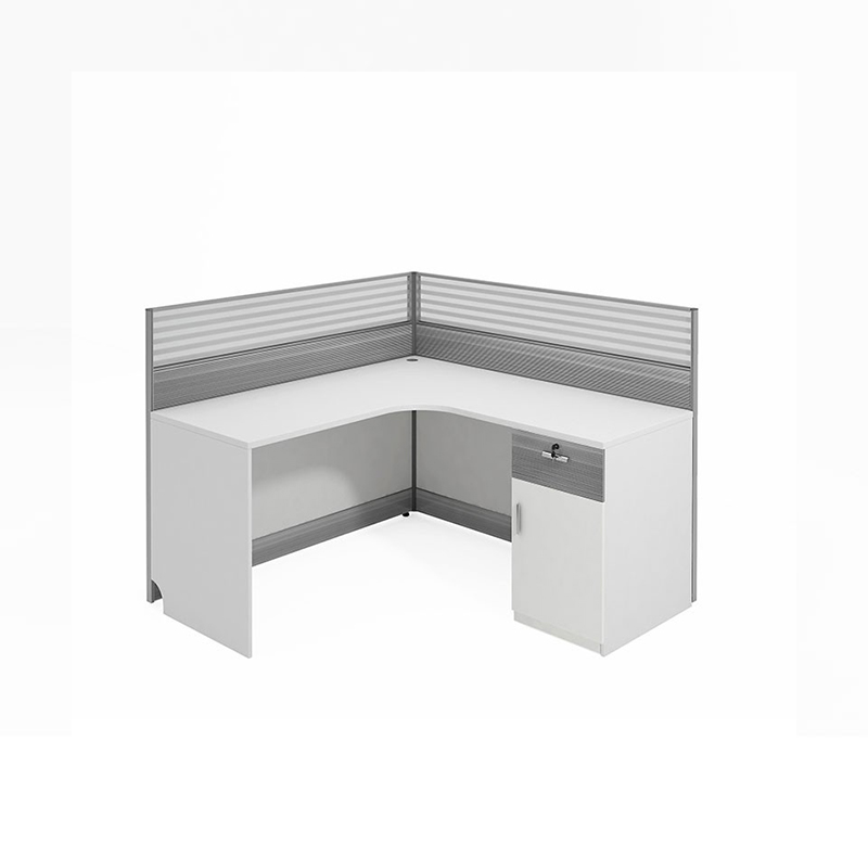 企诺 L形屏风卡位单人位 QND2bYP-L1414带柜W 白色